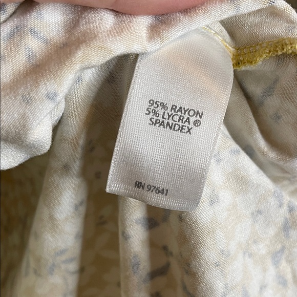 J Jill  Yellow Floral Tank Top - Picture 5 of 5